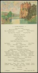 Château de Walzin, near DINANT, BELGIUM 
LUNCHEON S.S. Pennland Sunday, August 13th. 1933