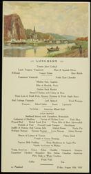 DINANT, BELGIUM - From the River Meuse 
LUNCHEON S.S. Pennland Friday, August 18th. 1933