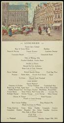 BRUSSELS, BELGIUM - The Grand' Place. 
LUNCHEON S.S. Pennland Saturday, August 19th. 1933