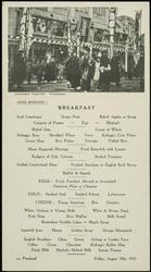 JAPANESE THEATER - YOKOHAMA
GOOD MORNING! BREAKFAST S.S. Pennland  Friday, August 18th. 1933
