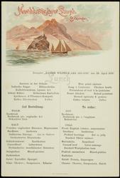 Dampfer "KAISER WILHELM DER GROSSE" den 28. April 1900 - Lunch
