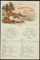 Dampfer "KAISER WILHELM DER GROSSE" den 30. April 1900 - LUNCH
