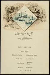 Dampfer "Kaiser Wilhelm der Grosse" den 24. Juni 1900 - Speise - Karte.
