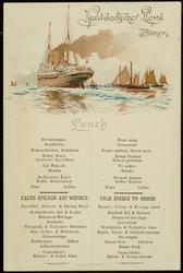 Dampfer "KÖNIGIN LUISE" den 12. Juni 1901 - Lunch.
