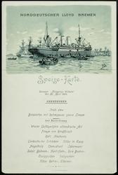 Dampfer "Kronprinz Wilhelm" den 20. April 1904 - Speise - Karte.
