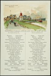 Doppelschrauben-Postdampfer "KÖNIGIN LUISE" Mittwoch, den 20. Juni 1910.  Frühstück. Breakfast.
