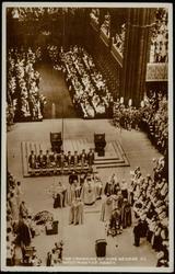 THE CROWNING OF KING GEORGE VI. WESTMINSTER ABBEY.

