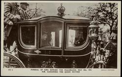 FUNERAL OF KING EDWARD THE PEACEMAKER, MAY 20th, 1910. H.M. ALEXANDRA THE QUEEN MOTHER.

