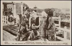CORONATION DURBAR, DELHI. THE KING EMPEROR AND QUEEN EMPRESS PRESENTING THEMSELVES TO THEIR PEOPLE.

