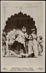 CORONATION DURBAR, DELHI. THE KING EMPEROR AND QUEEN EMPRESS PRESENTING THEMSELVES TO THEIR PEOPLE.

