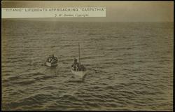 "TITANIC" LIFEBOATS APPROACHING "CARPATHIA"
