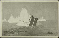 2.00 A.M. - STERN SECTION PIVOTS AMIDSHIPS AND SWINGS OVER SPOT WHERE FORWARD SECTION SANK.