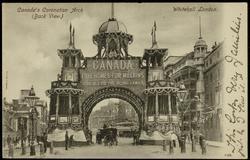 Canada's Coronation Arch (Back View.) Whitehall London.