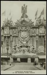 CORONATION DECORATIONS AT THE SELFRIDGE STORE, LONDON.
