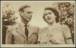 HIS MAJESTY WITH PRINCESS ELIZABETH.
