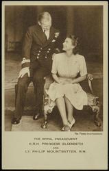 THE ROYAL ENGAGEMENT H.R.H. PRINCESS ELIZABETH AND LT. PHILIP MOUNTBATTEN, R.N.
