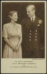 THE ROYAL ENGAGEMENT H.R.H. PRINCESS ELIZABETH AND LT. PHILIP MOUNTBATTEN, R.N.
