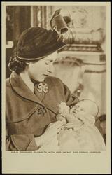 H.R.H. PRINCESS ELIZABETH WITH HER INFANT SON PRINCE CHARLES

