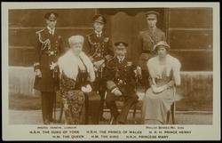 H.R.H. THE DUKE OF YORK - H.R.H. THE PRINCE OF WALES - H.R.H. PRINCE HENRY - H.M. THE QUEEN - H.M. THE KING - H.R.H. PRINCESS MARY