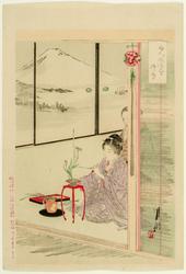 Flower Arranging (Sôka), from the series An Assortment of Women's Customs (Fujin fûzoku zukushi)