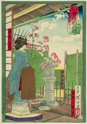 The Baisatei Restaurant in Kubo-chô, from the series Comparisons of Fancy Dishes in the Restaurants of the Imperial Capital (Kôto kaiseki beppin kurabe)