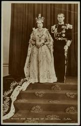 THE QUEEN AND THE DUKE OF EDINBURGH.