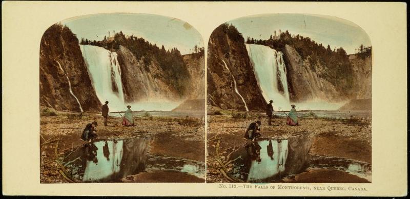 The Falls of Montmorenci near Quebec, Canada