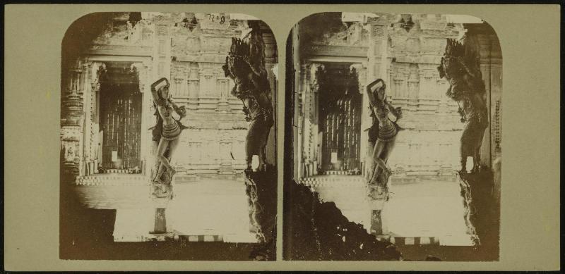 Tencassee Pagoda. Statue of a Nantch Girl, Forming a Pillar in the Temple