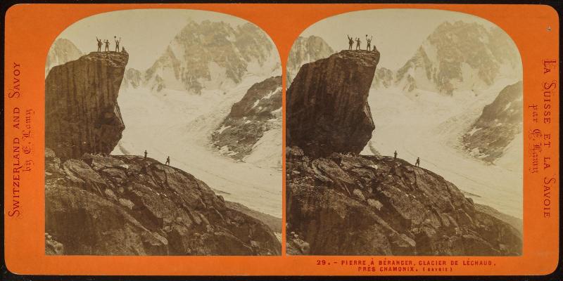 Pierre à Béranger, Glacier de Léchaud, Près Chamonix (Savoie)