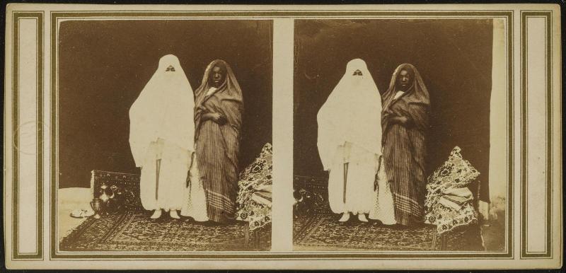 Mauresque et Négresse, Costume de Ville, Algérie