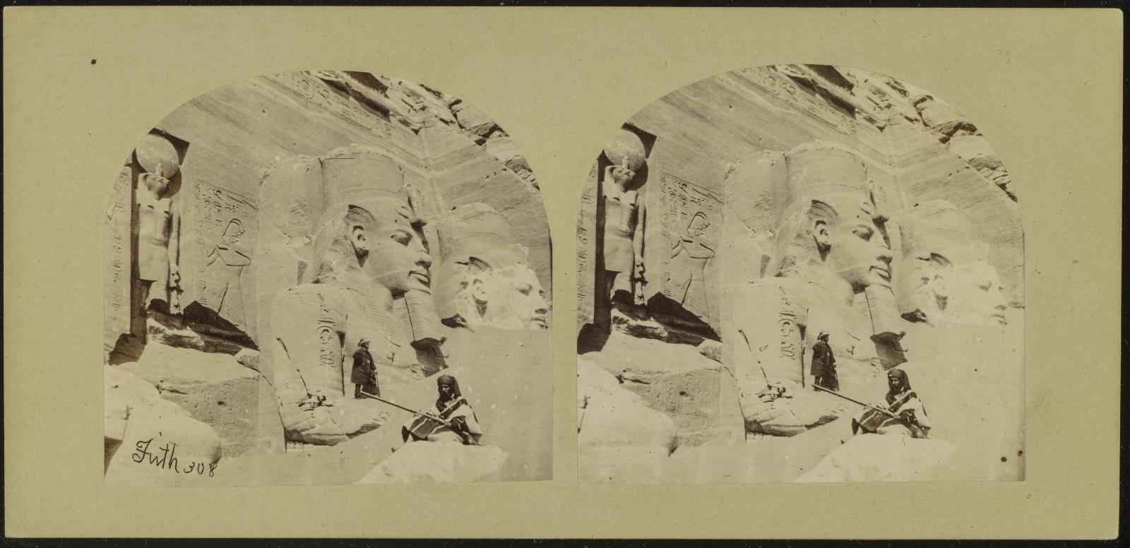 Egypt: Facade of the Great Rock Temple of Abou Simbel, in Nubia