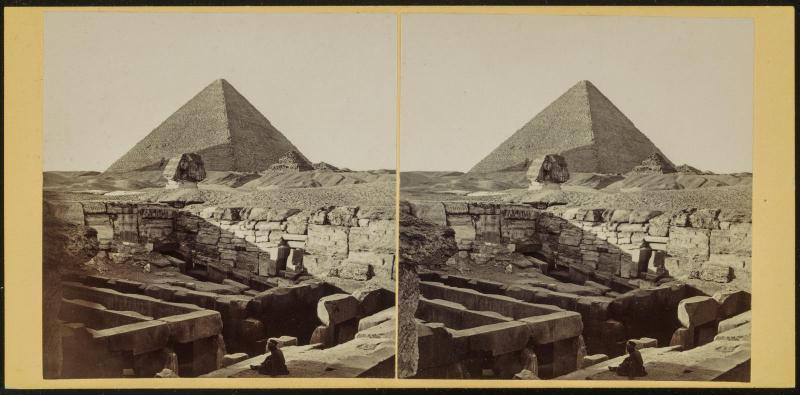 The Great Pyramid and Excavated Temple