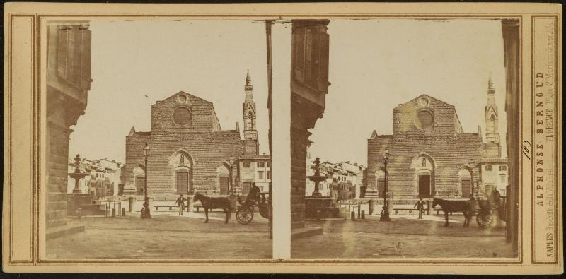 Florence: Santa Croce Before the New Facade was Built