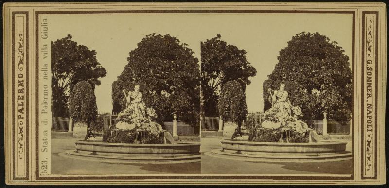Statua di Palermo nella villa Giulia