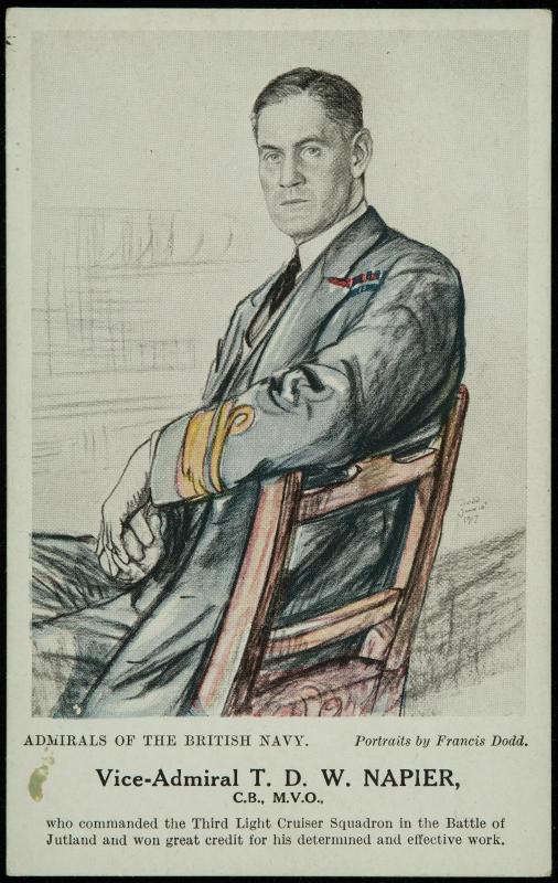 Vice-Admiral T.D.W. NAPIER, C.B., M.V.O., who commanded the Third Light Cruiser Squadron in the Battle of Jutland and won great credit for his determined and effective work.