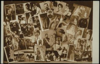 Collage of Romanov family photos.