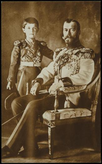 Czar Nicholas II and his son Alexei.