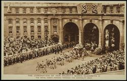 THE CORONATION OF HER MAJESTY QUEEN ELIZABETH II 
THE ROYAL COACH PASSING THROUGH THE ADMIRALTY ARCH