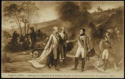 BARON GROS. – Entrevue de Napoléon et de François II aprés la Bataille d'Austerlitz, 14 décembre 1805.
