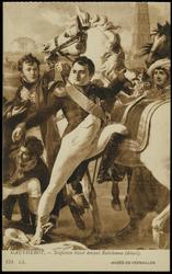 GAUTHEROT. – Napoléon blessé devant Ratisbonne (détail).

