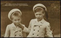Die Söhne unseres Kronprinzenpaares Prinz Wilhelm und Prinz Louis Ferdinand.
