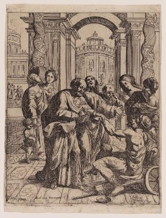 Saints Peter and John Healing the Lame Man at the Temple Gate