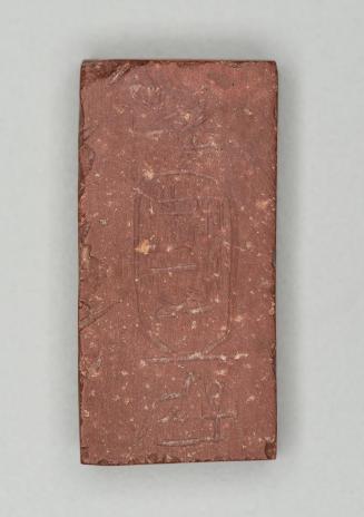 Plaque with cartouche of King Anlamani