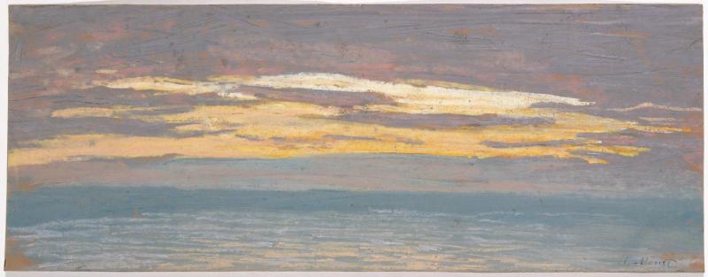 View of the Sea at Sunset