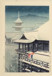 Spring Snow at Kiyomizu Temple in Kyoto (Haru no yuki [Kyôto Kiyomizu])