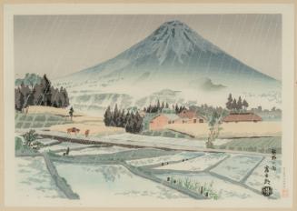 Rain in the Foothills (Susono no ame), from an untitled series of views of Mount Fuji