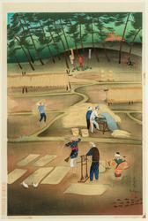 Threshing and Winnowing, from an untitled series of rural scenes
