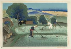 Weeding Rice Paddies, from an untitled series of rural scenes