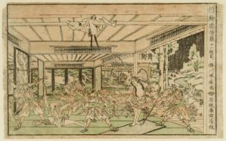 Act XI (Jûichidanme), from the series Perspective Pictures of the Storehouse of Loyal Retainers (Uki-e Chûshingura)