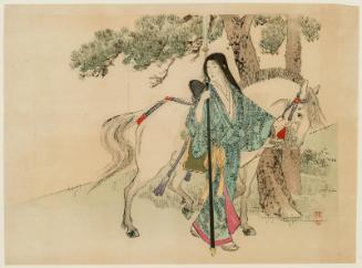 Castles in the Air (Esoragoto), frontispiece illustration from the literary magazine Bungei kurabu, vol. 5, no. 10